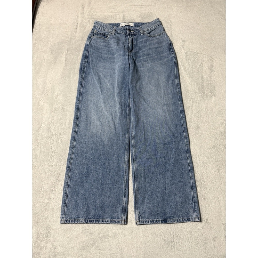 Hollister Womens 8 Curvy High Rise Baggy Jeans Wide Leg Y2K Skater 28x30